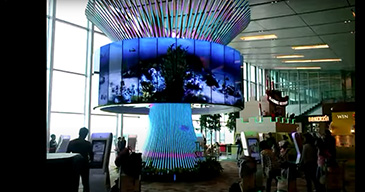 Descubrí el LG Video Wall en el Aeropuerto Changi de Singapur